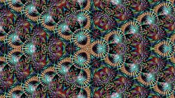 fond abstrait géométrie kaléidoscope multicolore video