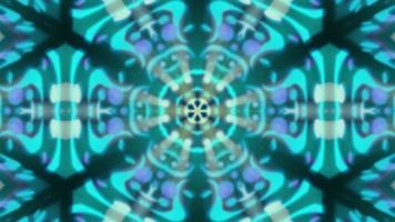 Abstract Neon Glowing Kaleidoscope Patterned Background video