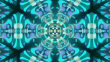 Abstract Neon Glowing Kaleidoscope Patterned Background video