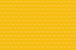 Yellow Honeycomb Pattern Background vector