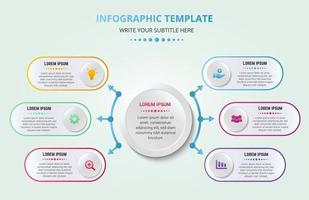 plantilla de banner de pasos de infografía moderna vector