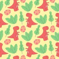 cute dinosaurs pattern desig vector illustration seamless pattern with Dinosaurs