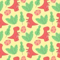 cute dinosaurs pattern desig vector illustration seamless pattern with Dinosaurs