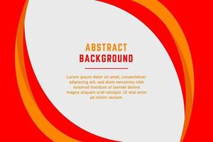 Abstract Red and Yellow Curved Lines Presentation Background vector