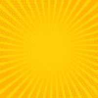 Stylish Yellow Comic Square Background With Dots Pattern vector