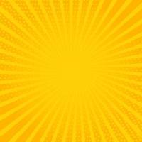 Stylish Yellow Comic Square Background With Dots Pattern vector