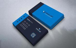 Simple Blue Business Card vector