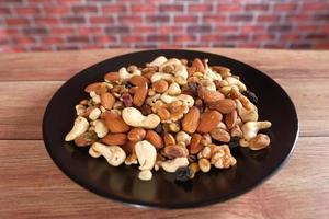 Bowl of mixed nuts photo