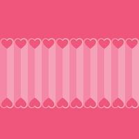 Love hearts Valentines day background, paper cut style vector