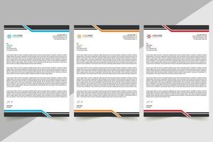 Multiple Letterhead Template vector