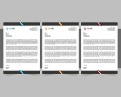 Multiple Letterhead Template vector