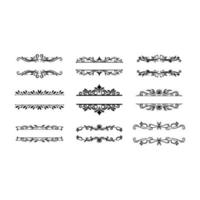 Text split decoration frame vector