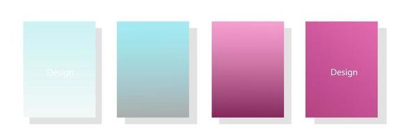 collection of colorful gradient background cover flyers are used for backgrounds, posters, banners, etc. vector