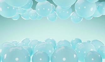 Abstract background with 3D balls spheres photo