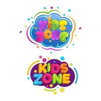 Kids Title Event Vector icon design