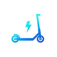 kick scooter, electric transport icon.eps vector