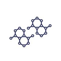 graphene, nano structures vector icon.eps