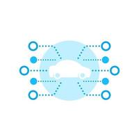 carsharing service vector icon for web and apps.eps