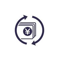 chinese yuan money exchange icon.eps vector