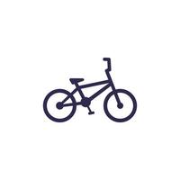 Icono de bicicleta bmx en white.eps vector