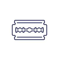 razor blade, line vector icon.eps
