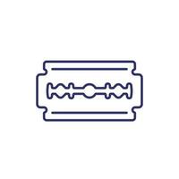 razor blade, line vector icon.eps