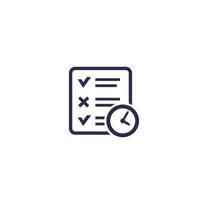 time management and planning icon.eps vector