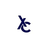 XC monogram vector logo on white.eps