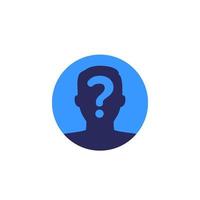 unknown person, user icon, vector.eps vector