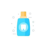 Mouthwash, oral rinse vector icon.eps