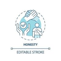 Honesty concept icon vector