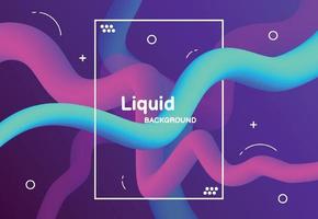 Liquid color background design. Modern colorful flow poster. Vector illustration