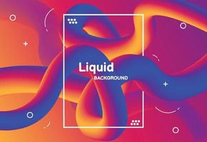 Liquid color background design. Modern colorful flow poster. Vector illustration