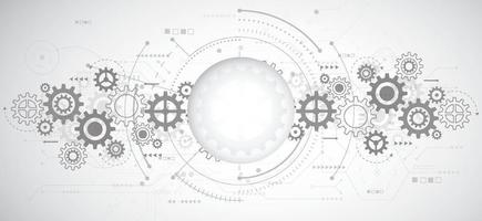 Abstract 3d design background with technology dot and line circuit board texture. Modern engineering, futuristic, science communication concept. Vector illustration