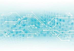 Abstract background with technology circuit board texture. Electronic motherboard illustration. Communication and engineering concept. Vector illustration