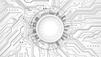 Abstract 3d design background with technology dot and line circuit board texture. Modern engineering, futuristic, science communication concept. Vector illustration