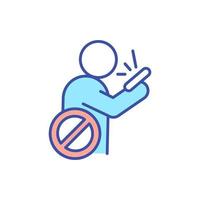 Stop mindless phone scrolling RGB color icon vector