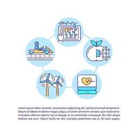 Mostrar icono de concepto de formularios visuales de datos con texto vector