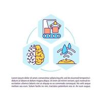 Digital manufacturing concept icon with text vector