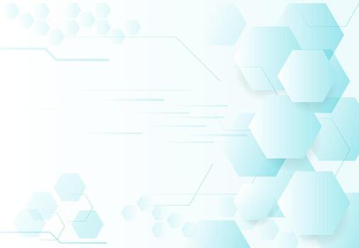 Estructuras moleculares hexagonales abstractas en tecnología y estilo científico. diseño médico. ilustración vectorial vector