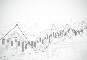 Business candle stick graph chart of stock market investment trading on background design. Bullish point, Trend of graph. Vector illustration