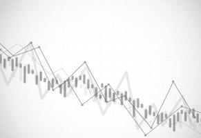 Business candle stick graph chart of stock market investment trading on background design. Bullish point, Trend of graph. Vector illustration