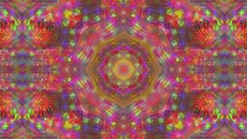 Abstract Shiny Symmetrical Kaleidoscope Background video