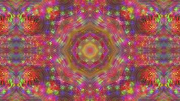 Abstract Shiny Symmetrical Kaleidoscope Background video