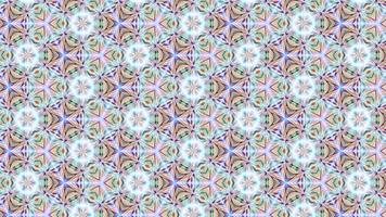 Abstract Kaleidoscope Background with a Luminous Pattern video