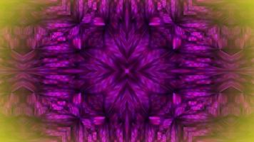 Kaléidoscope abstrait fond rose de cristaux video