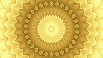 Abstract Textured Gold Moving Kaleidoscope Background video