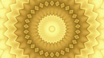 Abstract Textured Gold Moving Kaleidoscope Background video