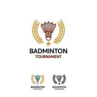 bádminton, deporte, logotipo, diseños, insignia, plantilla, resumen, deporte, insignia, vector, ilustración vector