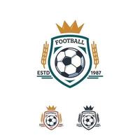 Soccer Sport logo designs badge vector template, Professional Football Sports Badge Logo